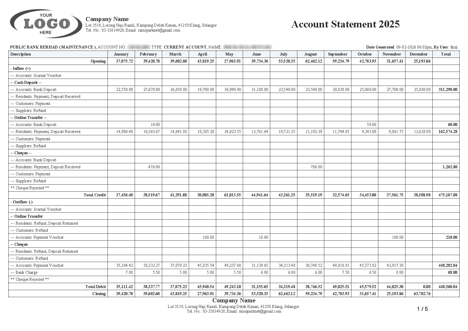 Account Statement